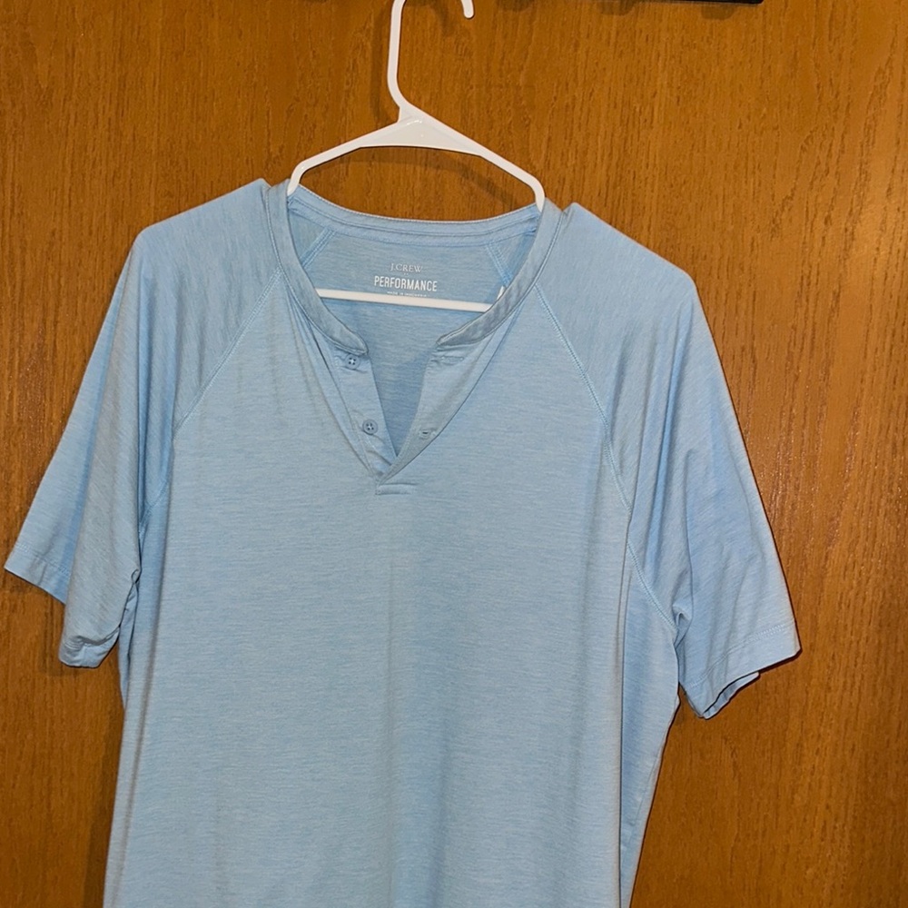 Men’s J-Crew Light Blue Henley top